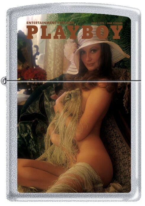 Zippo Playboy June 1973 Cover Satin Chrome Windproof Lighter NEW RARE. Available Now for 20.13