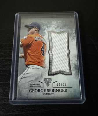 Topps 2015 Triple Threads Unity Jumbo Relic George Springer Astros UJR-GSR /36
