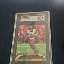 Topps Now 2025 Jayden Daniels Rookie #24 Washington NFL Football Card SGC 10. rookie card picture