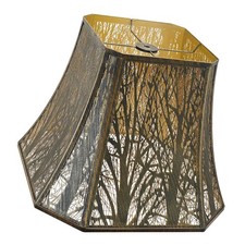 Lampshade Medium Lamp Shade 8" Top x 14" Bottom x 11" High Spider Metal Ant...