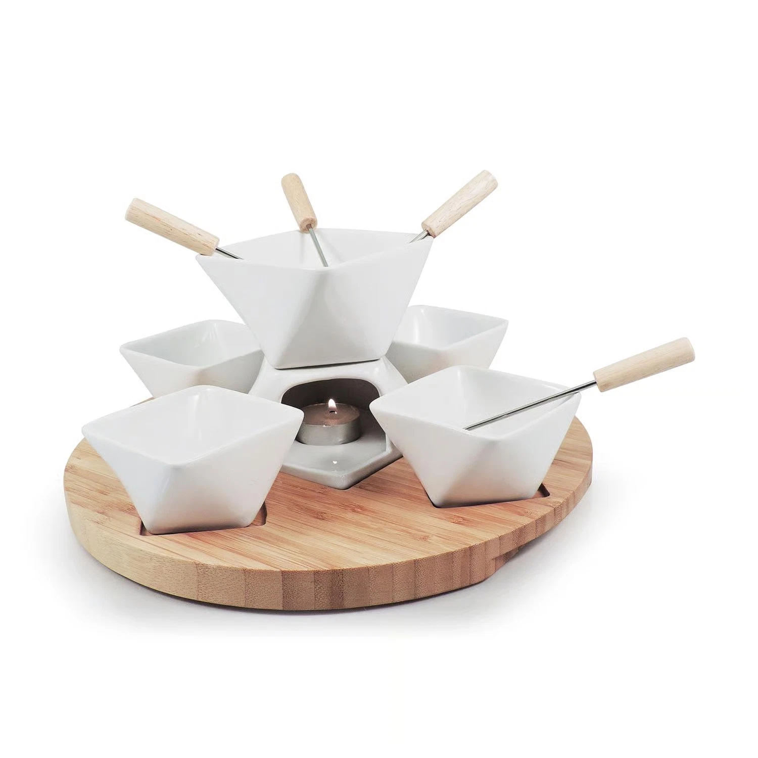 Gloss Swissmar Rubik White Ceramic Fondue Set
Opens in a new window or tab
