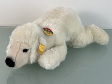 Steiff Animal 113017 Snobby Polar Bear 34cm Long / 11cm High / 15cm Wide. Exc...