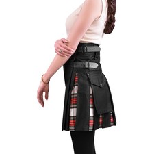 Hybrid Utility Kilts for Women Scottish Traditional Highland Costume Kilts