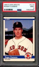 1984 Fleer Update U-27 Roger Clemens Rookie PSA 9 Vintage RC Baseball Card (465)