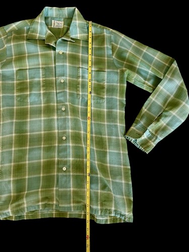 True Vintage 60s Towncraft J.C. Penney’s Button Up Men’s Medium Penn Prest *flaw - Picture 8 of 11