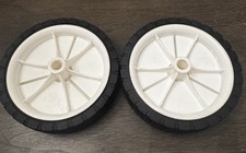 2 Sets Of 6" x 1.50" Lawn Mower Wheel with Diamond Tread  Offset Hub