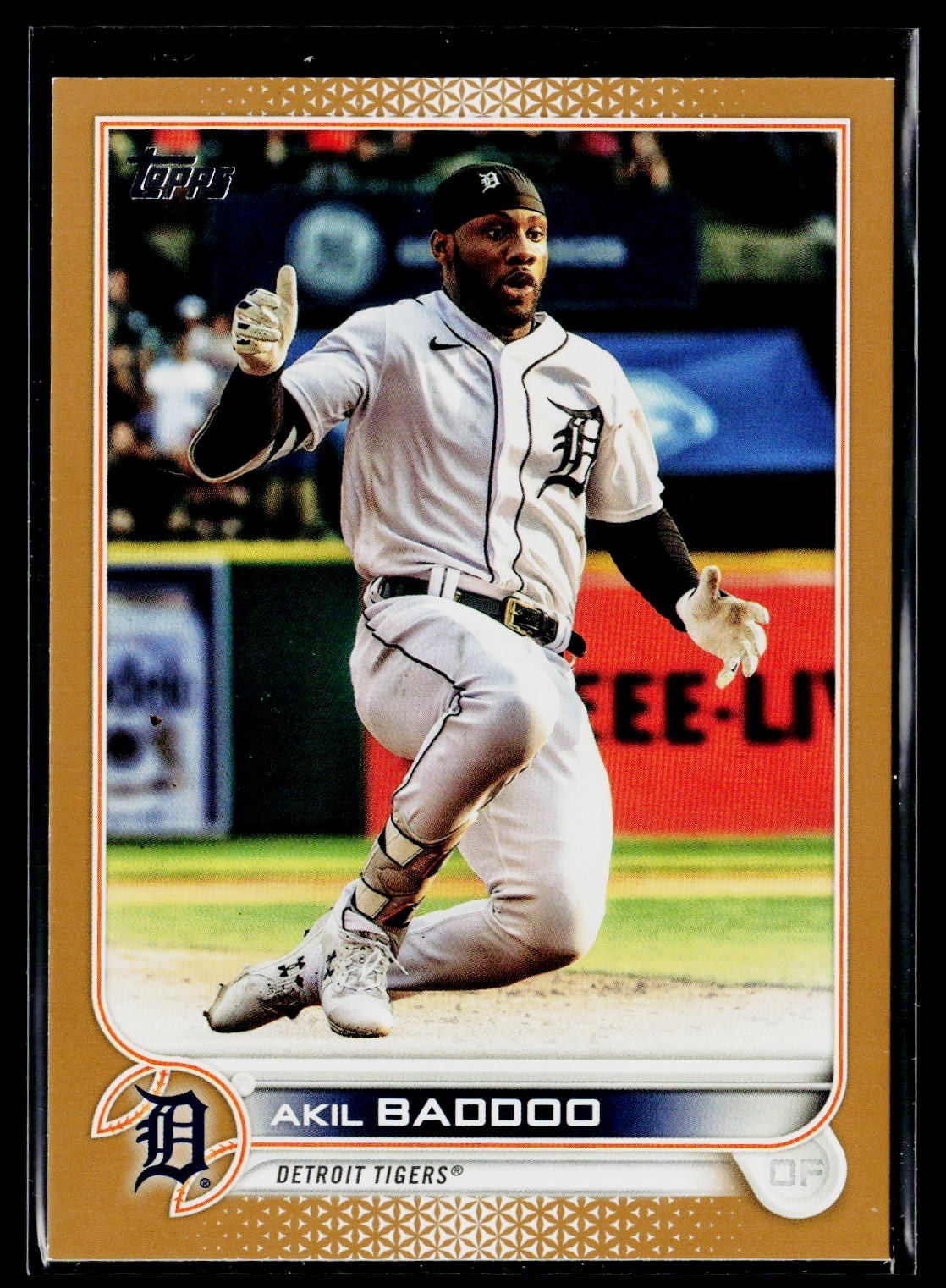 2022 Topps Akil Baddoo Gold 402 (/2022)