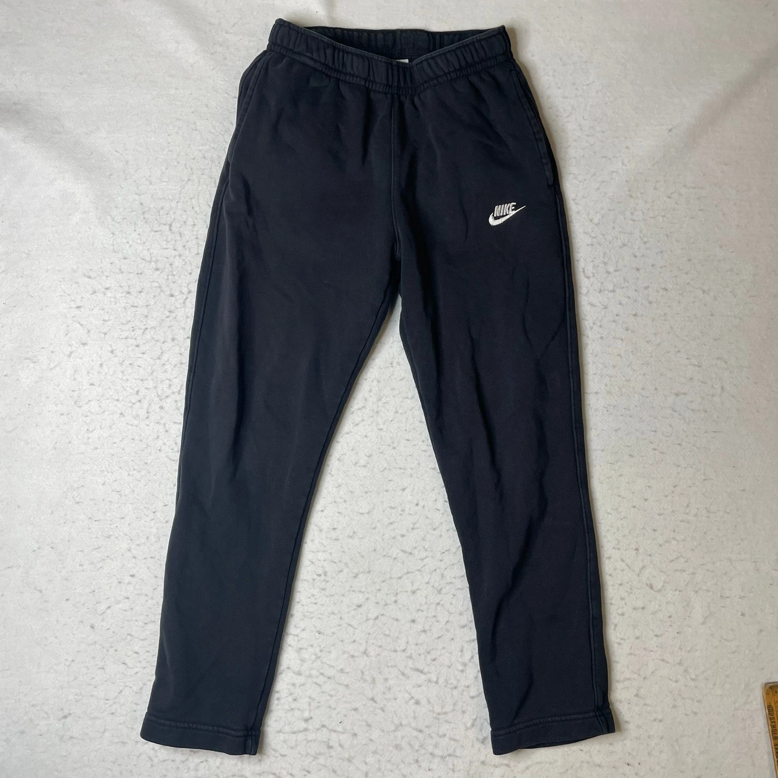 Nike Sweatpants Mens Small Black Fleece Lined Elastic Waist Sportswear Joggers