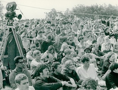 GÜNTER ZINT Burg Waldeck Folklore Festival 1964-69 Zuschauer Hippies Vintage XXL