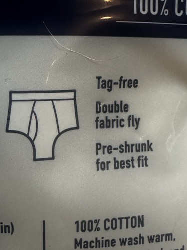 Men's Stafford Full-Cut Briefs Large 42"-43" Dry Cool 5 Pair New Open Package 3 - Picture 11 of 13
