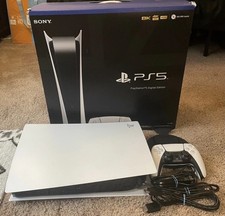 Sony PS5 Digital Edition Console - White with 1TB SSD