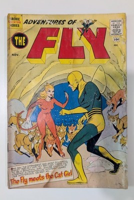 Adventures of the Fly #9 (1960, Archie) 1st Cat Girl : Robert Bernstein