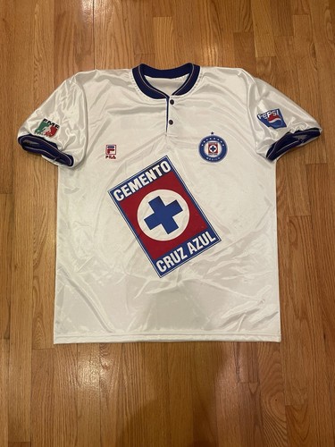 Vintage Fila Cemento Cruz Azul Soccer Jersey 1998-1999 Sz XL FMF Official Mexico