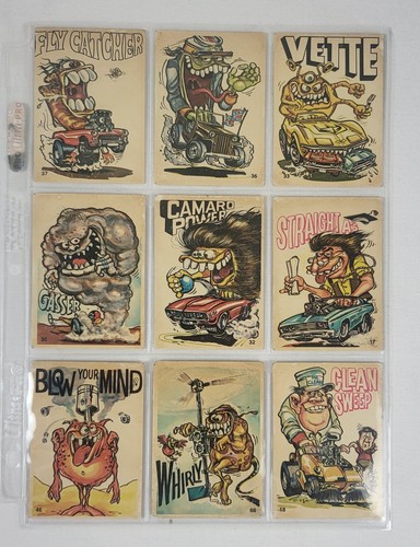 Vintage 1970's Donruss Odder Odd Rod Trading Cards Lot of 58 Collector Hot Rod - Picture 3 of 10