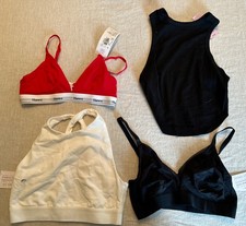 NWT Womens Auden Hanes Lace Bralettes Tank LOT of 4 pcs Size M