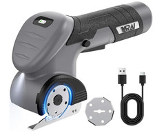 Cordless Electric Scissors, Fast Charging Rechargeable Cardboard Cutter with Rep