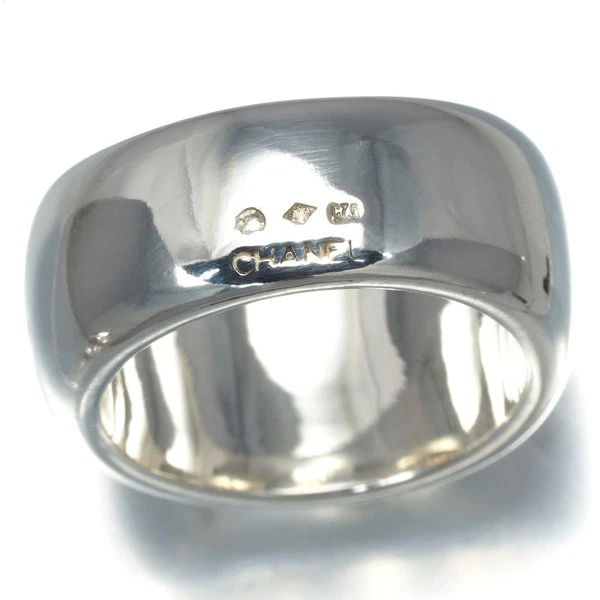 Auténtico Anillo CHANEL Logo Vintage US6-6.25 Plata de Ley 925 Foto 3 de 4