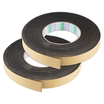 2pc Sealing Foam Tape 20mmx1.5mmx10m Self Adhesive Weather Strip for Window Door