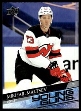 2020-21 UPPER DECK YOUNG GUNS Mikhail Maltsev Rookie New Jersey Devils #723