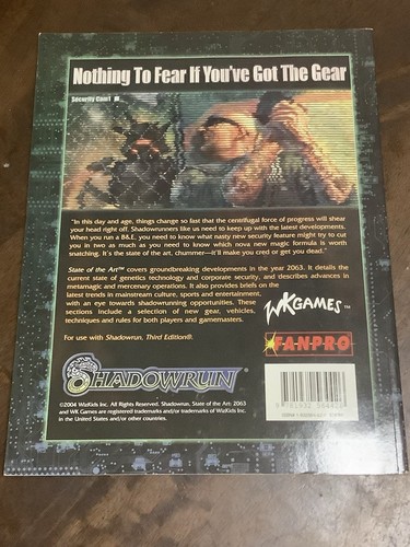 State of the Art 2063 by Deborah A. Boyle (2004 Trade Paperback) Shadowrun 25013 - Foto 2 di 2