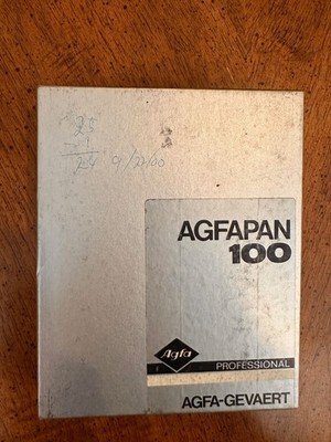 Agfa Agfapan 100 Professional 4x5 Sheet Film Open Box Exp Jan 1982 Est 24 Rem