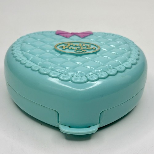 Vintage 1994 Polly Pocket Babytime Fun Blue Heart komplett 1 Puppe Mama & 2 Babys - Bild 10 von 13
