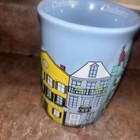 Charleston SC Coffee Cup Blue with 3D Houses In Relief  NEW Colorful Houses — photo 3