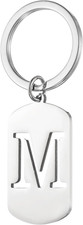 Initial Letter Key Chain, A-Z KeyChain Pendant Key Ring