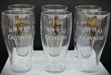 Guinness Pint Glass x 6 - Tulip - 20oz - Brand New 