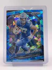 SAM LAPORTA 2025 PRIZM BLUE CRACKED ICE /99 #122 LIONS Q7065