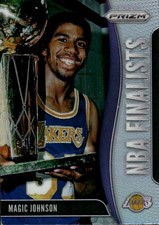 2019-20 Panini Prizm Magic Johnson #7 NBA Finalists Silver Los Angeles 33M