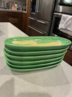 Vintage Corn On The Cob Plates MCM  Majolica Style Corn Plates 1950s Made Japan — photo 1