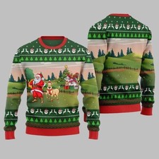 2025 Christmas Happy Christmas Farm Ugly Christmas Sweater