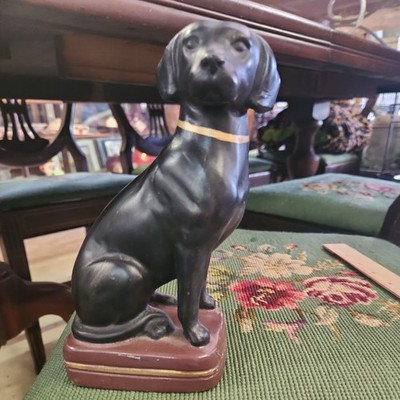 Black Lab Labrador Retriever Dog - Bookend 7.25  Tall - Heavy 2 lb 6oz