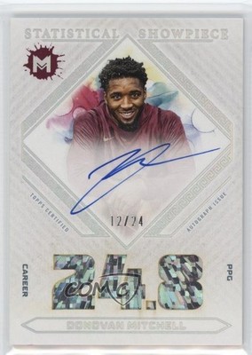 2023 Topps Motif Statistical Showpiece Signatures /24 Donovan Mitchell Auto 15wb