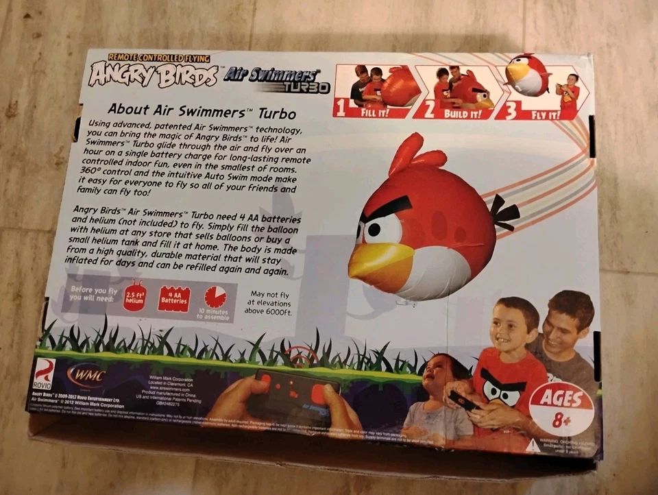 Air Swimmers TURBO 遥控飞行愤怒的小鸟游戏-开箱  — 第 3/3 张图片