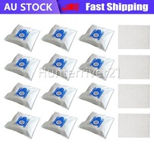 12 Dust Bags & 4 Filters For Bosch GL30-BSGL32383 GL-40 ProSilence Formula hepa