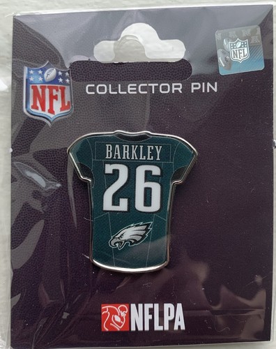 Saquon Barkley Philadelphia Eagles #26 NFL Jersey Exclusive Pin - Midnight Green - Picture 5 of 11