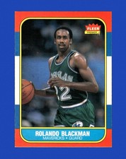 1986-87 Fleer Set-Break # 11 Rolando Blackman EX-EXMINT *GMCARDS*