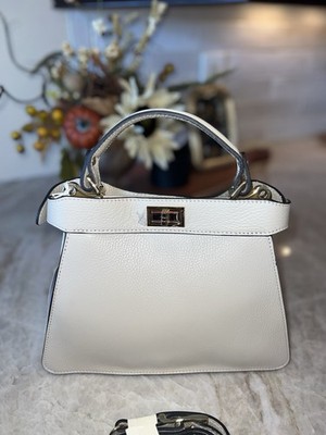 Cheval  Firenze Peekaboo Genuine Leather Pebbled  Made in Italy NWT Crossbody