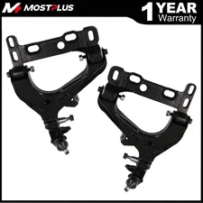 Pair Front Lower Control Arms w/ Ball Joints For Chevy Trailblazer GMC Envoy