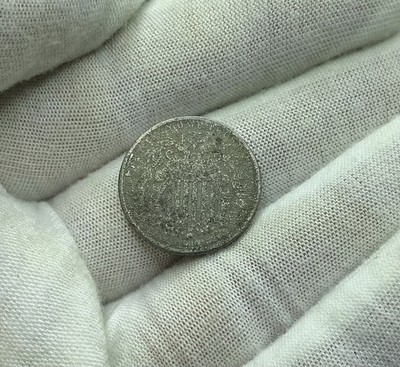 Shield Nickel Dateless H153