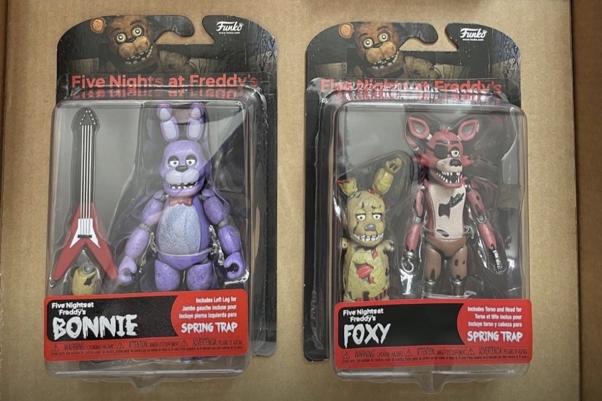 Five Nights at Freddy's Foxy & Bonnie funko figures  RARE Genuine springtrap 