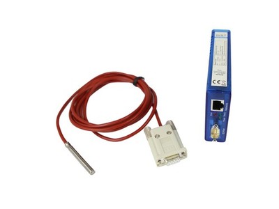 W&T Web-Thermograph 57610 With Pt100 Temperature Sensor No AC Power Supply