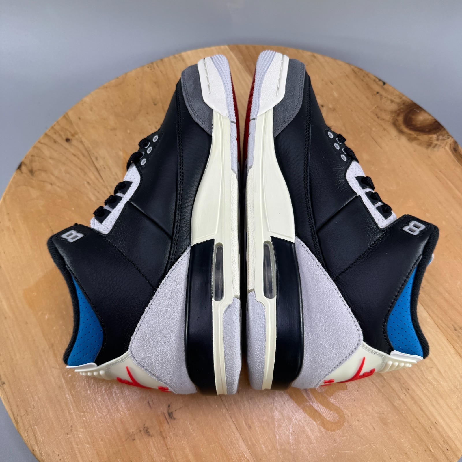 Nike Air Jordan 3 Retro GS Rare Air Womens Size 8.5 (7Y) Shoes BlackIB8968-004 thumbnail 6