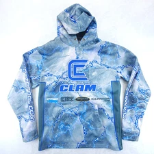 Clam Pro Icearmour Fishing Hoodie Sweatshirt Men’s Medium