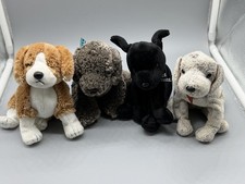 Ty Beanie Babies Dog Plush Lot 4 Tricks, Rufus, Frisbee, Side-kick, Luke NWOT