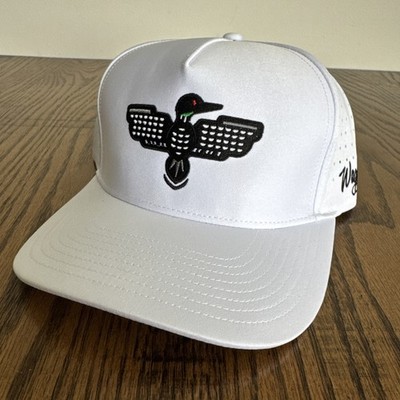 Waggle Loon White Golf Hat Mens OSFA OG Snapback Golf Minnesota AZTEC