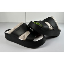 Image of CROCS Women's Getaway Platform Strappy Sandals Black Size 8 NWT #031SA