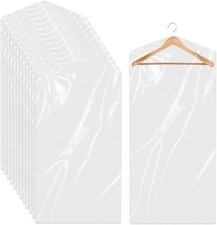 30 Clear Plastic Clothes Covers - 60x90 cm Dust-Proof Bags for Travel Storage